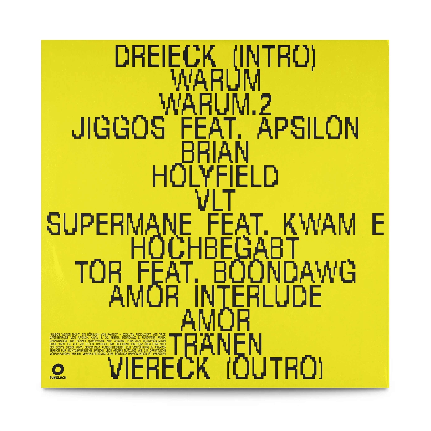 FO#08: RAMZEY - „JIGGOS WEINEN NICHT„ (VINYL)